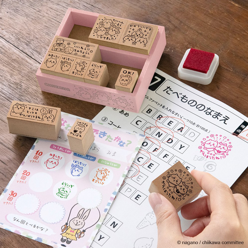 木製ごほうびスタンプ ちいかわ 教員・先生スタンプ専門店きゃらポン