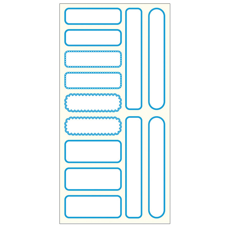 ノンアイロンプリント なまえ あおフレーム