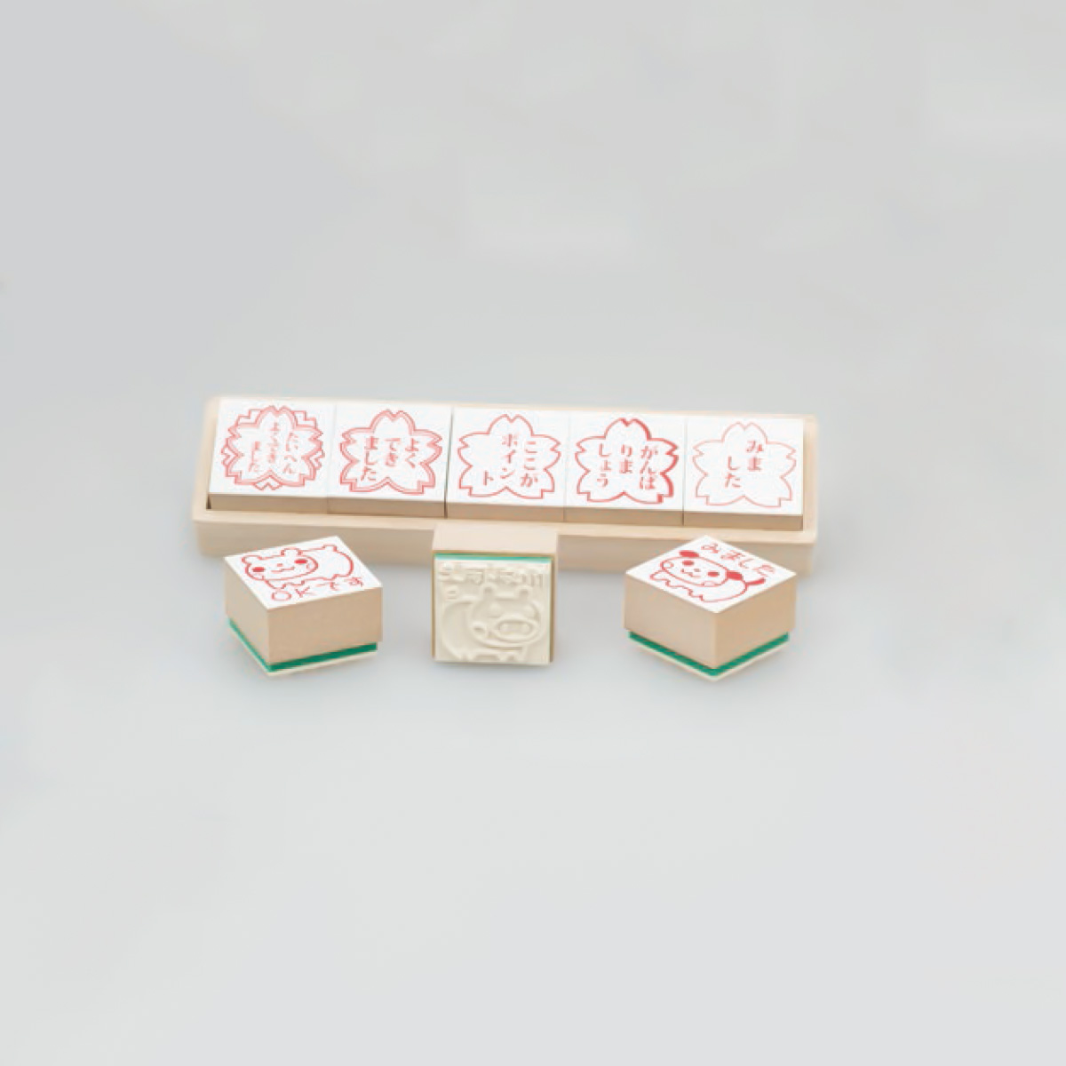 ティーチャースタンプゴム印5本組[SS-028]