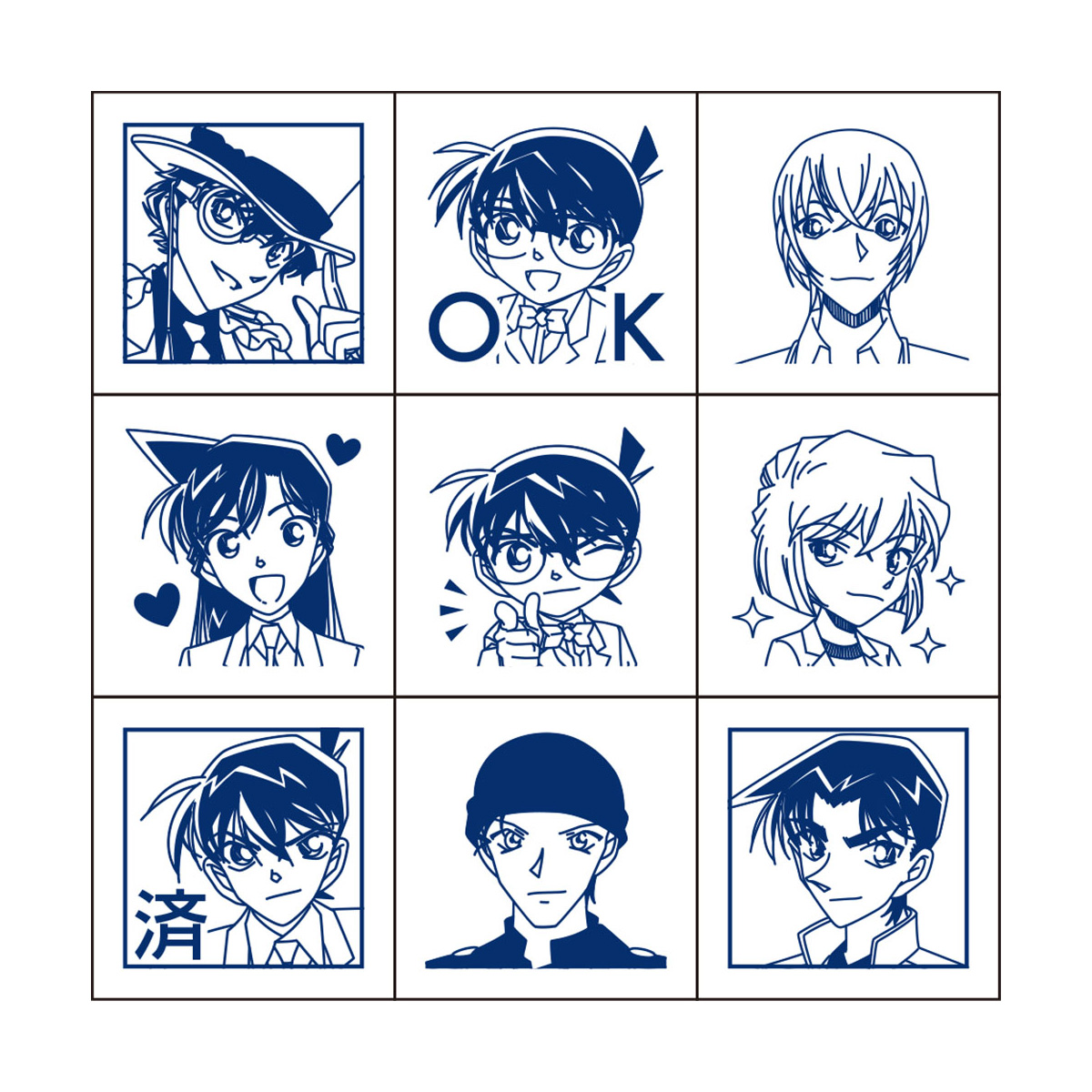 名探偵コナン ビバリー チェックスタンプ