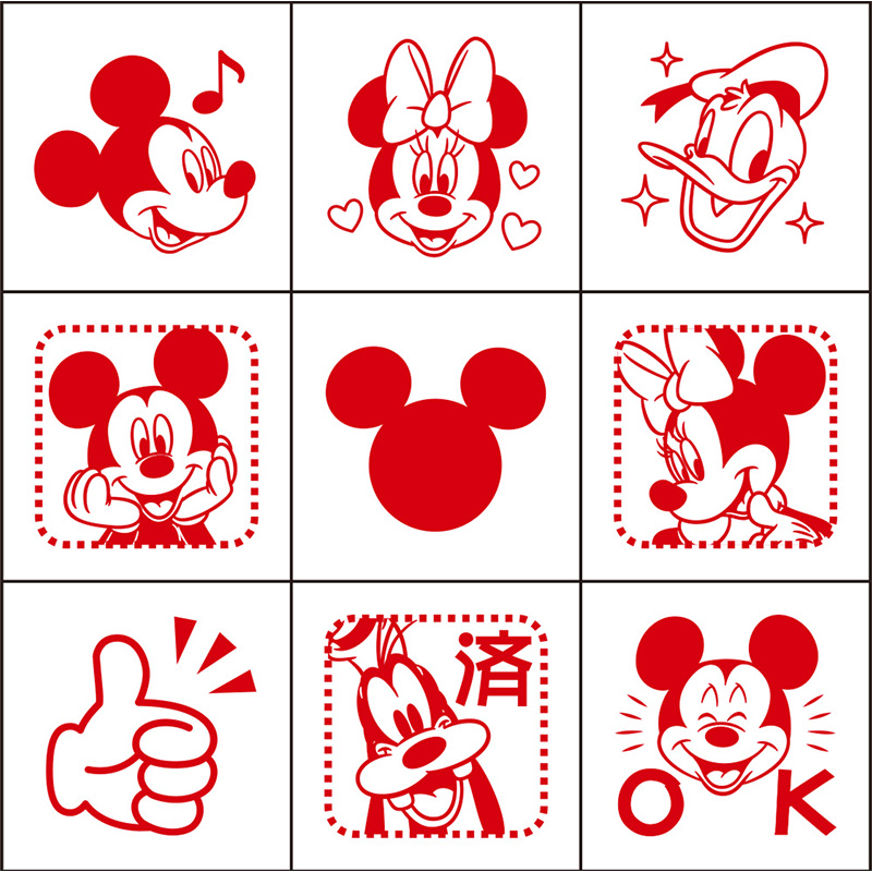 【kiwa】ミッキー&ベティ&ポパイめんこ各50枚 Disney｜KIDEA＆BLOCK キディア ミッキー＆フレンズ つみき