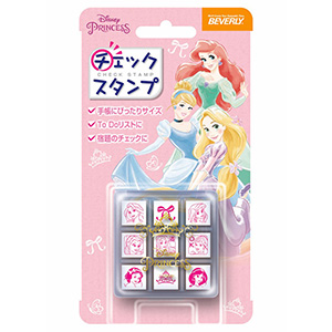 ディズニープリンセス ビバリー　チェックスタンプ   