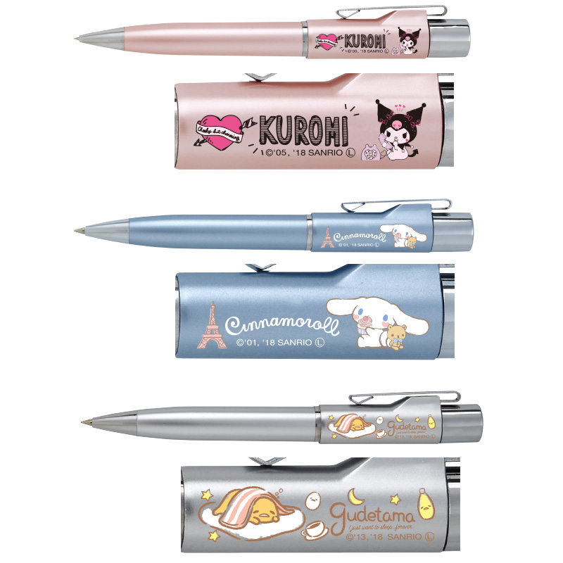 サンリオキャラクターズ　タニエバー　スタンペンGノック式(既製品)　9mm丸浸透ネーム印(楷書体)